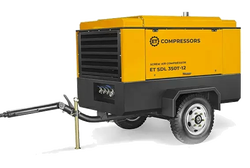 Передвижной компрессор ET-Compressors ET SDL 350T-12 на шасси с охладителем и предпусковым подогревателем